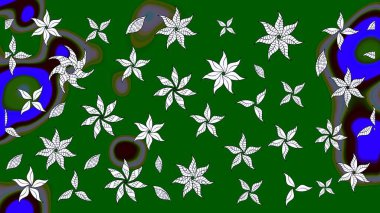 Renkli Bahar Teması eskiz kalıbı. Çocuk stili. Çiçekli eskiz arkaplanı. Düz Çiçek Elementleri Tasarımı.