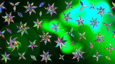 Güzel suluboya yaz çiçekleri deseni..