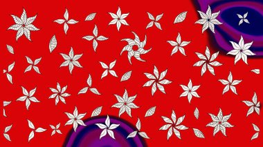 Küçük çaplı çiçeklerdeki basit şirin desenler. Tekstil veya kitap kapakları, imalat, duvar kağıtları, baskı, hediye paketi ve yapıştırma kitabı için çiçek eskizi geçmişi. Raster illüstrasyonu.