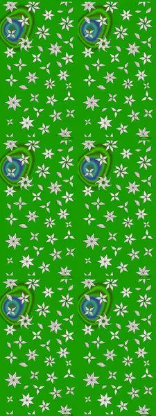 Güzel çiçek deseni. Yeşil ve nötr renklerde çiçekler. Renkli Bahar Teması eskiz kalıbı. Düz Çiçek Elementleri Tasarımı.