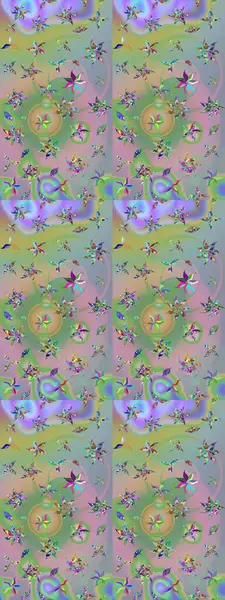 Raster suluboya çiçek deseni, narin çiçekler, nötr ve yeşil çiçekler, tebrik kartı şablonu. Raster Güzel kumaş deseni.