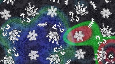 Suluboya tarzında gri ve mavi renkte çiçekler. Raster illüstrasyonunda çiçek deseni çizimi.