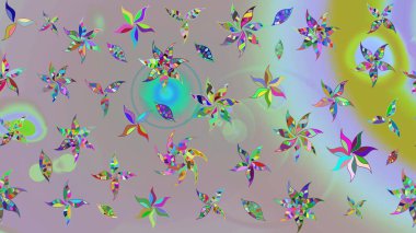 Gömlek baskısı için çiçek boyası. Tarafsız ve gri renklerde çiçekler. Çiçek eskiz kalıbı geçmişi.