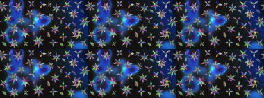 Klasik çiçek desenli. Yumuşak fayans. Yumuşak pamuk tasarımı. Raster 'ın taze dokusu. Paketleme, tekstil, duvar kağıdı için çiçek arkaplanı.