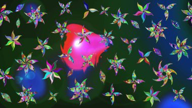 Yumuşak pamuk tasarımı. Raster 'ın taze dokusu. Klasik çiçek desenli. Yumuşak fayans. Paketleme, tekstil, duvar kağıdı için çiçek arkaplanı.