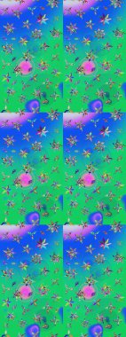 Güzel suluboya yaz çiçekleri deseni..