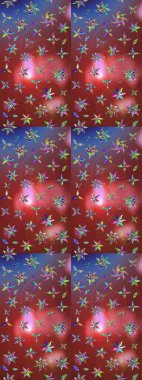 Yumuşak pamuk tasarımı. Klasik çiçek desenli. Paketleme, tekstil, duvar kâğıdı için çiçek eskizi. Raster 'ın taze dokusu. Yumuşak kiremit.