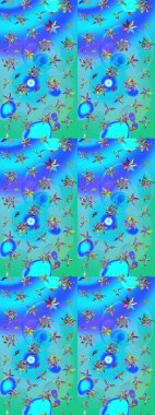 Eskiz Vintage Çiçek Deseni. Raster Kalça dokusu deseni.