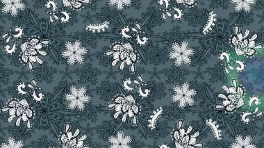 Süslü zentangle çizim dokusu, soyut çiçeklerle süslenmiş. Şekil verilmiş çiçeklerle eskiz deseni. Çiçek deseni duvar kağıdı, şablon dolguları ve web sayfası arkaplanı için kullanılabilir.