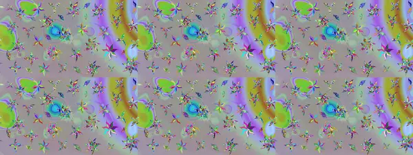 Gri ve nötr renklerde. Çiçekli güzel suluboya desen. Raster illüstrasyonu.