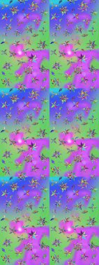 Büyük bir çiçek boyası seti. Raster şirin suluboya çiçek desenleri çiziyor. Kartlar, davetiyeler, tarih kartları ve daha fazlası için kullanılabilir.