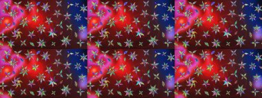 Modern gelişim kırmızı ve kahverengi raster arka plan duvar kâğıdı illüstrasyonu klasik çizgili, desenli desenli çiçekler, çiçekli süsler. Çiçekli el çizimi çizimi deseni.