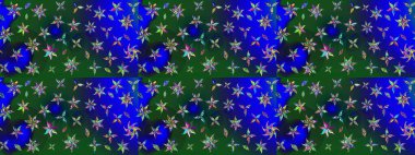 Raster illüstrasyonu. Küçük çiçekli şirin bir desen. Çiçek ve yapraklı çiçek deseni.