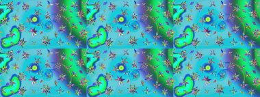 Çocuk stili. Çiçekli eskiz arkaplanı. Renkli Bahar Teması eskiz kalıbı. Düz Çiçek Elementleri Tasarımı.