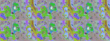 Güzel kumaş deseni. Raster illüstrasyonu. Güzel karalamalı çiçek desenli çizim. Küçük çiçekte sevimli çiçek deseni var..