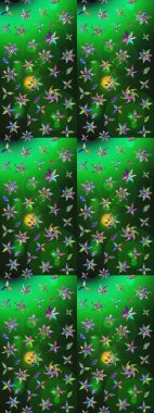 Raster stili kumaş deseni. Çiçekler suluboya çizim deseni.