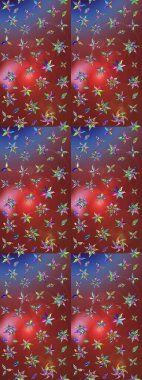 Raster deseni. Küçük çiçekte güzel bir çiçek deseni var. Çiçekli çiçek deseni, suluboya..