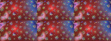 Küçük kahverengi ve kırmızı çiçeklerle oldukça eski bir besin torbası deseni. Tekstil, kumaş, kapaklar, duvar kağıtları, baskı, paket, koleksiyon defteri, örgü, dekupaj için çiçek arkaplanı..