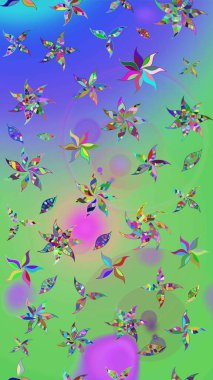 Organik elementler. Raster deseni. Suluboya etkisi. Botanik çizim deseni.