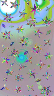 Soyut etnik raster çizim kalıbı. Arkaplan dokusu, duvar kağıdı, çiçek teması, tarafsız ve gri renkler. Kabile sanatı boho baskısı, klasik çiçek arkaplanı.