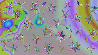 Soyut etnik raster çizim kalıbı. Kabile sanatı boho baskısı, klasik çiçek arkaplanı. Arkaplan dokusu, duvar kağıdı, gri ve nötr renklerde çiçek teması.