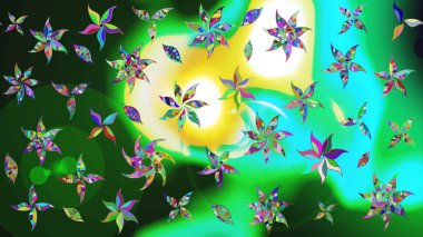 Suluboya çizim kalıbı. Moda baskısı. Dekorasyon ve tasarım için güzel bir desen. Eski model. Çiçeğin suluboya çizimlerinin zarif deseni.