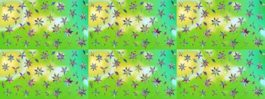 Şirin, zarif çiçekler Raster illüstrasyonu. Yapraklı çizim şekli. Tekstil için figür. Poster ya da kapak için arka plan. Davetiye ve kartpostal tasarımı için dekoratif çiçek unsurları.