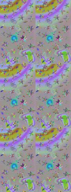 Sevgililer günü ve tebrik kartı konsepti için şık bir davetiye. Üst manzara, yumuşak stil. Gri ve nötr renklerde manzaralı çiçek deseni. Çiçek kompozisyonu, el boyası, hassas şablon..