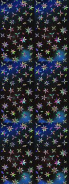 Raster illüstrasyonu. Gri ve mavi renkte şirin çiçekler. Küçük çiçekli basit bir çiçek çizimi. Moda baskısı, albüm, ambalaj kağıdı, duvar kağıdı için zarif dekoratif süslemeler..