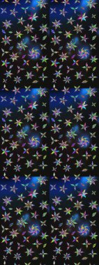 Renkli Bahar Teması eskiz kalıbı. Raster illüstrasyonu. Düz Çiçek Elementleri Tasarımı. Gri ve mavi renkte zarif çiçekler, suluboya..