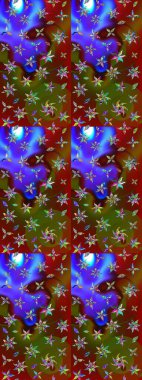 Nazik, narin çiçek arkaplanı. Kahverengi ve kırmızı renkte çiçekler. Raster çiçek desenli ve çiçekli..