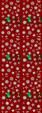 Kırmızı ve nötr kıvırcık çiçekler kırmızı ve nötr renklerde şekillenir. Klasik çiçek tasarımı elementleri. Raster illüstrasyonu.