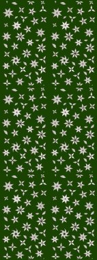 Raster illüstrasyonu. Çizim çiçek deseni duvar kâğıdı olarak kullanılabilir. Yeşil ve nötr renkte çiçekler.