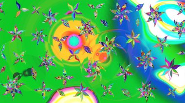 Güzel kumaş deseni. Güzel karalamalı çiçek desenli çizim. Küçük çiçekteki sevimli çiçek deseni. Raster illüstrasyonu.