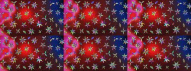 Raster Hip kumaş deseni. Eskiz Vintage Çiçek Deseni.