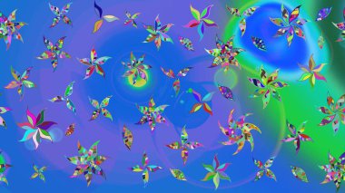 Raster stili kumaş deseni. Çiçekler suluboya çizim deseni.