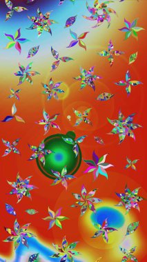 Çocuk stili. Çiçekli eskiz arkaplanı. Düz Çiçek Elementleri Tasarımı. Renkli Bahar Teması çizim şablonu.