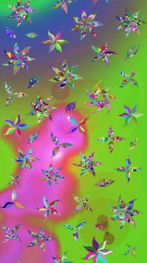 Raster illüstrasyonu. Küçük çiçekteki sevimli çiçek deseni. Tony 'nin kumaş kalıbını çiz. Modaya uygun kumaş deseni.