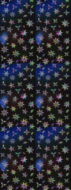 Düz Çiçek Elementleri Tasarımı. Gri ve mavi renkte çiçekler. Renkli Bahar Teması eskiz kalıbı. Güzel çiçek deseni..