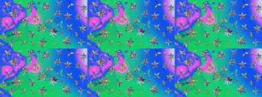 Ton halinde. Moda baskısı. Çiçeğin suluboya çizimlerinin mükemmel deseni. Dekorasyon ve tasarım için güzel bir desen. Suluboya desenli çiçek deseni.