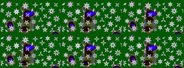 Raster illüstrasyonu. Küçük çiçekteki sevimli çiçek deseni. Güzel kumaş deseni. Güzel karalamalı çiçek deseni çiz..