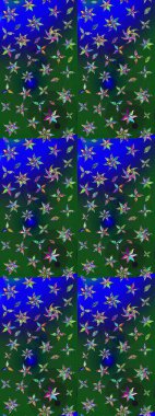 Raster illüstrasyonundaki çiçek desenli çizim. Renkli Bahar Teması eskiz kalıbı. Süslü kumaş deseni. Düz Çiçek Elementleri Tasarımı.