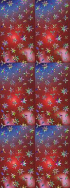 Modern stil dokusu. Çiçek desenli raster, kahverengi ve kırmızı çizgi grafik deseni soyut raster arkaplan.