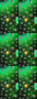 Paket kağıdı için en iyisi. Karşılama ya da düğün geçmişi olarak kullanılabilir. Doğal kozmetik ürünleri, parfüm, çiçekçi dükkanı için bahar ihalesi tasarımı. Yeşil ve gri lale çiçekli Raster çizim deseni.