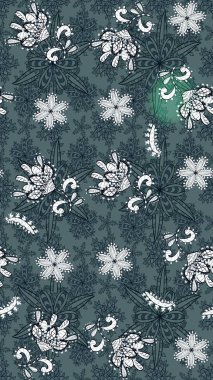 Bahar mevsimi. Raster güzel bir çiçek deseni çizmiş. Tatil havası. Nazik romantik baskı.