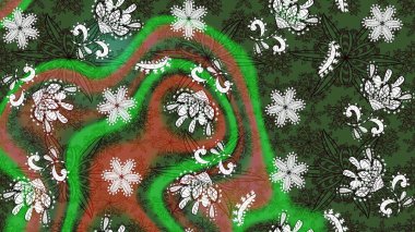 Raster Moda kumaş deseni. Çizgi çizimi kalıbı. Şirin çiçekler..