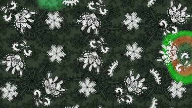 Sabıka fotoğraflarında, bebek kıyafetlerinde, duvar kâğıtlarında, paket kutularında falan kullanılabilir. Zarif, parlak ve eskiz yeşil ve gri çiçek desenli tasarım.