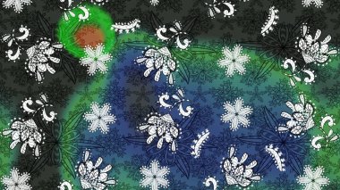 Güzel kumaş deseni. Bahar çiçekleriyle güzel bir çiçek deseni çizmişsin. Raster illüstrasyonu.