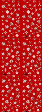 Düz Çiçek Elementleri Tasarımı. Raster Illustrasyon 'daki Çiçek Deseni' nin son moda çizimi. Güzel kumaş deseni. Renkli Yaz Teması çizim şablonu.