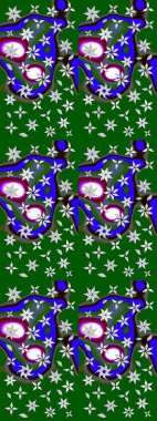 Çocuk stili. Düz Çiçek Elementleri Tasarımı. Çiçekli eskiz arkaplanı. Renkli Bahar Teması çizim şablonu.